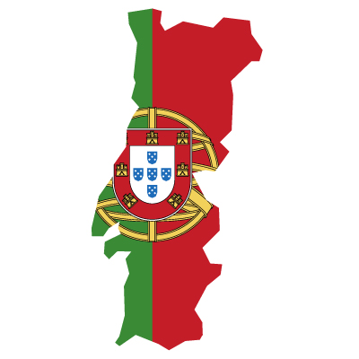 ポルトガル共和国無料フリーイラスト｜無地・国旗付